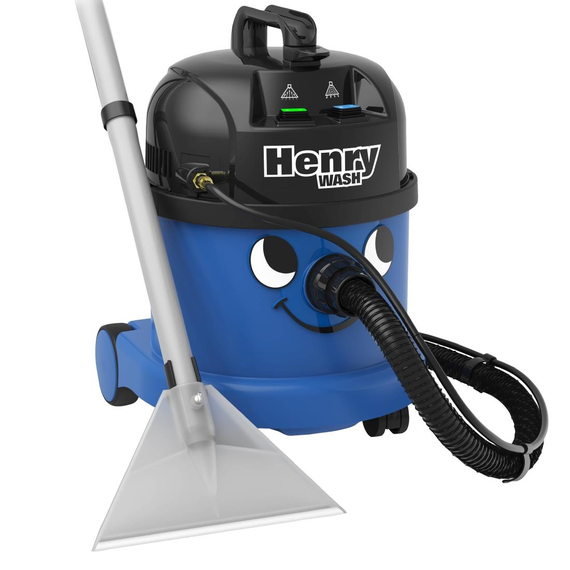 Numatic Sproei-extractiemaschine Staubsauger Henry Wash HVW370 blau mit Kit AS6 Numatic Sproei-extractiemaschine Staubsauger Henry Wash HVW370 blau mit Kit AS6