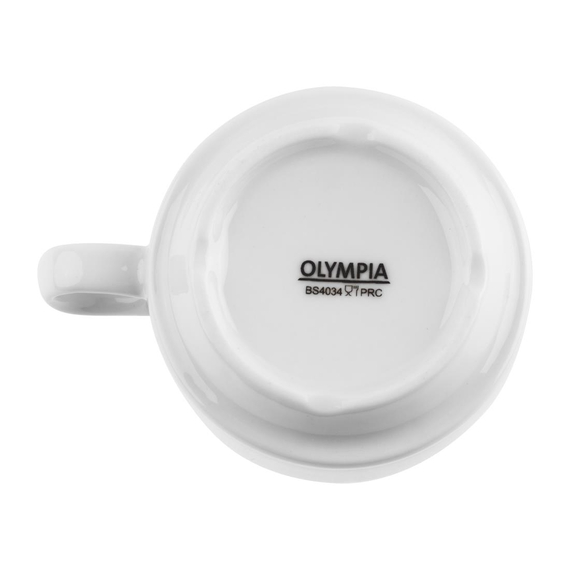 Olympia Whiteware stapelbare Espressotassen 85ml 3oz (12 Stück) 5 Olympia Whiteware stapelbare Espressotassen 85ml 3oz (12 Stück)