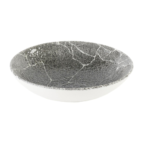 Churchill Studio Prints Kintsugi Quartz Black Coupe-Schüssel, 182 mm, (12 Stück) Churchill Studio Prints Kintsugi Quartz Black Coupe-Schüssel, 182 mm, (12 Stück)