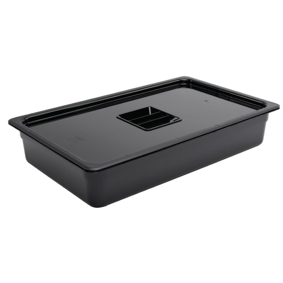 Vogue GN-Behälter GN1/1 schwarz 100mm 2 Vogue GN-Behälter GN1/1 schwarz 100mm