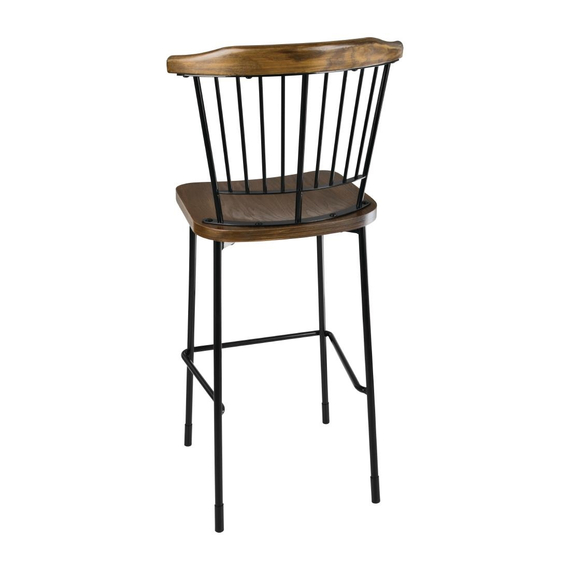Bolero Scandi Hohe Hocker Schwarz 2er-Pack (2 Stück) 1 Bolero Scandi Hohe Hocker Schwarz 2er-Pack (2 Stück)