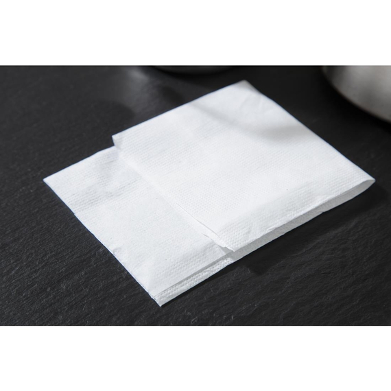 Servietten 1-lagig weiß 12 x 9cm (6000 Stück) 4 Servietten 1-lagig weiß 12 x 9cm (6000 Stück)