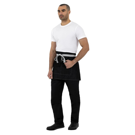Southside kurze Denimbistroschürze schwarz 6 Southside kurze Denimbistroschürze schwarz