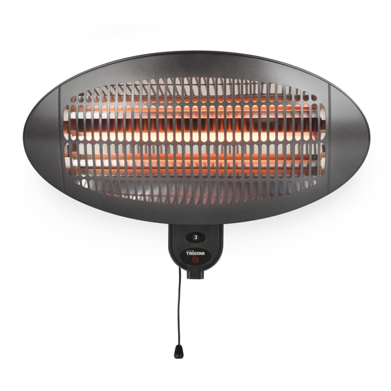 Tristar Terrassenheizer Wandmontiert KA-5286 - IPX4 3 Tristar Terrassenheizer Wandmontiert KA-5286 - IPX4