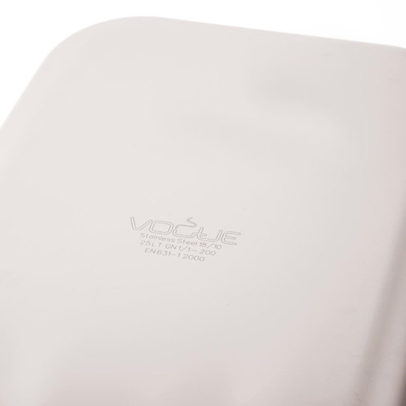Vogue Strapazierfähiger GN-Behälter 1/1 Edelstahl 200mm 6 Vogue Strapazierfähiger GN-Behälter 1/1 Edelstahl 200mm