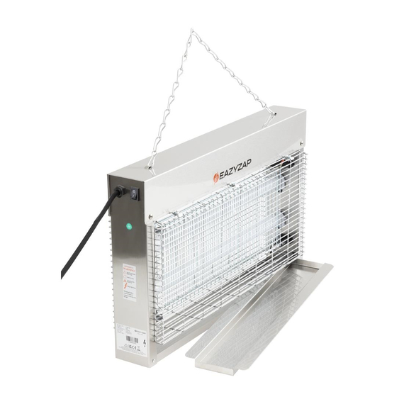 Eazyzap Energieeffizienter Insektenvernichter aus Edelstahl mit LED für 100 m² 4 Eazyzap Energieeffizienter Insektenvernichter aus Edelstahl mit LED für 100 m²