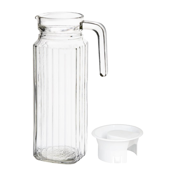 Olympia gewellte Glaskrüge 1L (6Stück) 6 Olympia gewellte Glaskrüge 1L (6Stück)