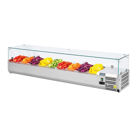 Polar Serie G Aufsatzkühlvitrine für 9x GN1/3 4 Polar Serie G Aufsatzkühlvitrine für 9x GN1/3