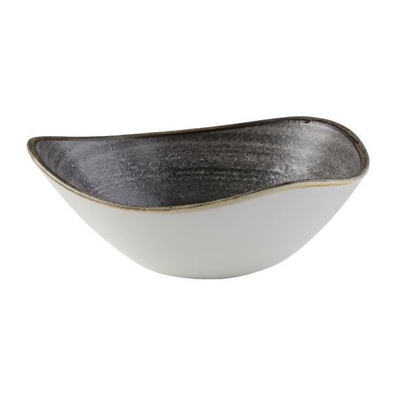 Churchill Stonecast Raw Lotus Schalen, Schwarz, 178 mm (12 Stück) 3 Churchill Stonecast Raw Lotus Schalen, Schwarz, 178 mm (12 Stück)