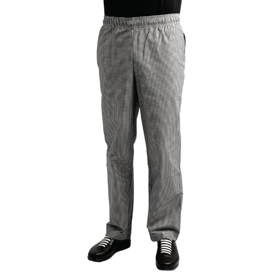 Chef Works Unisex Kochhose Easyfit schwarz weiß kleinkariert XS 7 Chef Works Unisex Kochhose Easyfit schwarz weiß kleinkariert XS