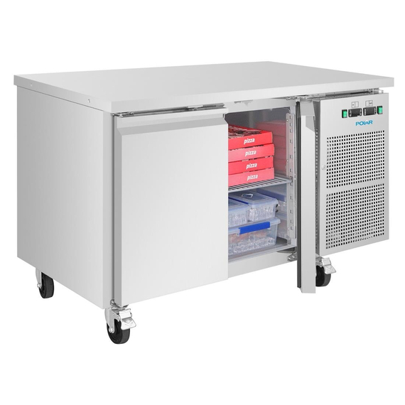 Polar U-Series Doppeltüriger Untertheken-Kühl-/Gefrierschrank 124Ltr 4 Polar U-Series Doppeltüriger Untertheken-Kühl-/Gefrierschrank 124Ltr