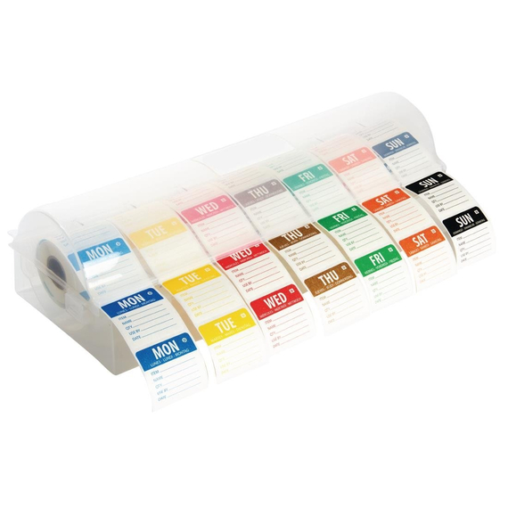 Hygiplas Etikettenset auflösbar 5cm mit Spender 1 Hygiplas Etikettenset auflösbar 5cm mit Spender