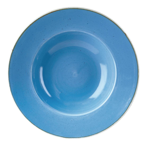 Churchill Stonecast, runde Schüssel mit breitem Rand, Kornblumenblau, 277 mm, (12 Stück) Churchill Stonecast, runde Schüssel mit breitem Rand, Kornblumenblau, 277 mm, (12 Stück)
