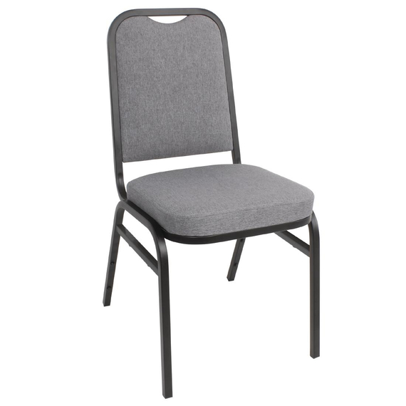 Bolero Bankettstühle mit quadratischer Lehne grau (4 Stück) 9 Bolero Bankettstühle mit quadratischer Lehne grau (4 Stück)