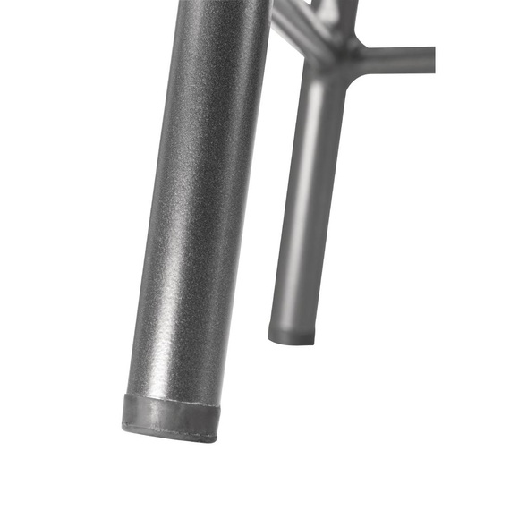 Bolero Cantina niedriger Hocker mit Holzsitz metallic grau (4 Stück) 3 Bolero Cantina niedriger Hocker mit Holzsitz metallic grau (4 Stück)
