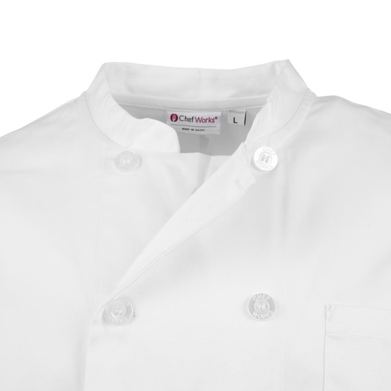 Chef Works Unisex Le Mans Chefs Jacke Weiß S 8 Chef Works Unisex Le Mans Chefs Jacke Weiß S