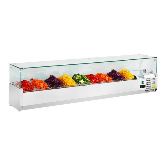 Polar Serie G Aufsatzkühlvitrine für 9x GN1/3 3 Polar Serie G Aufsatzkühlvitrine für 9x GN1/3