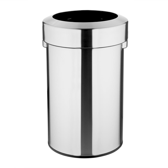 Bolero Gebürsteter Stahlbehälter mit offenem Deckel 70Ltr Bolero Gebürsteter Stahlbehälter mit offenem Deckel 70Ltr