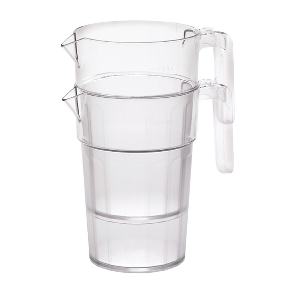 Cambro Camwear stapelbarer Polycarbonat Krug 1 Liter Cambro Camwear stapelbarer Polycarbonat Krug 1 Liter