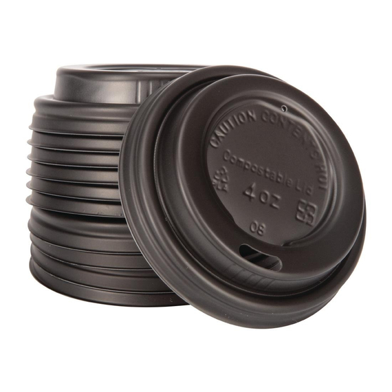 Fiesta Compostable Kompostierbare Deckel für Espressobecher 11,3cl (1000 Stück) 2 Fiesta Compostable Kompostierbare Deckel für Espressobecher 11,3cl (1000 Stück)