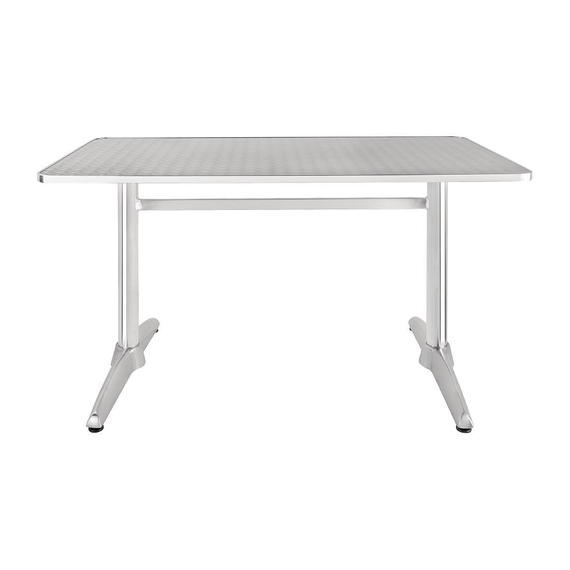 Bolero rechteckiger Tisch Edelstahl 120 x 60cm Bolero rechteckiger Tisch Edelstahl 120 x 60cm