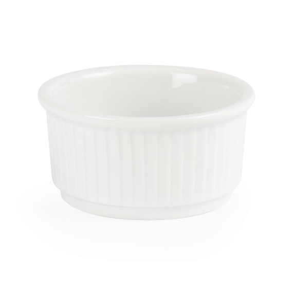 Olympia Whiteware stapelbare Auflaufförmchen 8,5cm (12 Stück) 4 Olympia Whiteware stapelbare Auflaufförmchen 8,5cm (12 Stück)