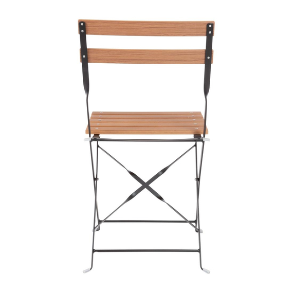 Bolero klappbare Terrassenstühle Holzimitat (2 Stück) 1 Bolero klappbare Terrassenstühle Holzimitat (2 Stück)