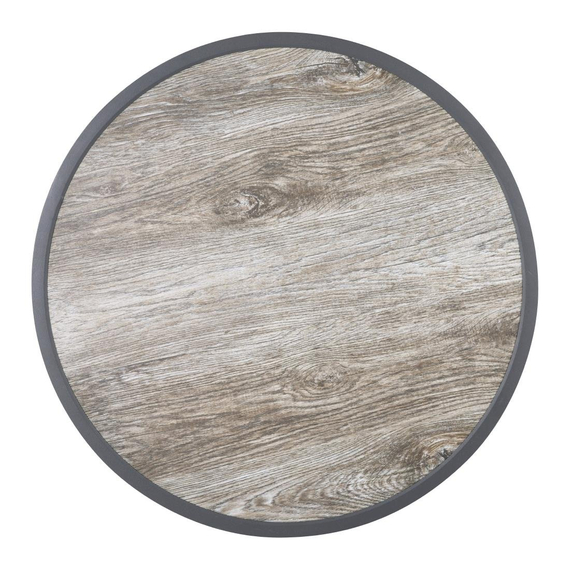 Bolero Fiberglas-Tischplatte, rund, Holzoptik, 580 mm 1 Bolero Fiberglas-Tischplatte, rund, Holzoptik, 580 mm