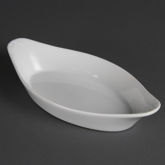 Olympia Whiteware ovale Gratinschalen weiß 25,3 x 14cm (6 Stück) Olympia Whiteware ovale Gratinschalen weiß 25,3 x 14cm (6 Stück)