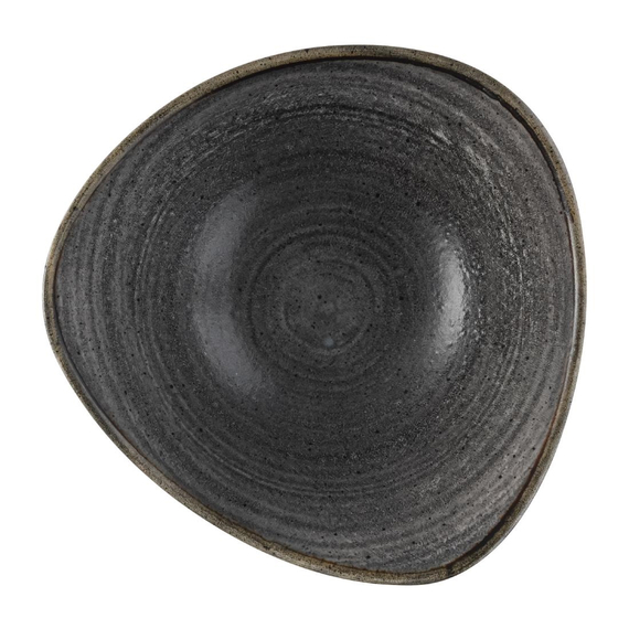 Churchill Stonecast Raw Lotus Schalen, Schwarz, 178 mm (12 Stück) 2 Churchill Stonecast Raw Lotus Schalen, Schwarz, 178 mm (12 Stück)