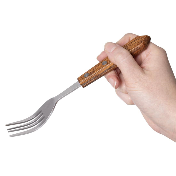 Olympia Steakgabeln mit Holzgriff (12 Stück) 6 Olympia Steakgabeln mit Holzgriff (12 Stück)