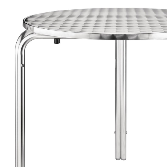 Bolero runder Bistrotisch Edelstahl 3 Beine 70cm 3 Bolero runder Bistrotisch Edelstahl 3 Beine 70cm