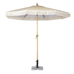 Bolero Sicily runder gestreifter Sonnenschirm, 2,5 m Durchmesser
