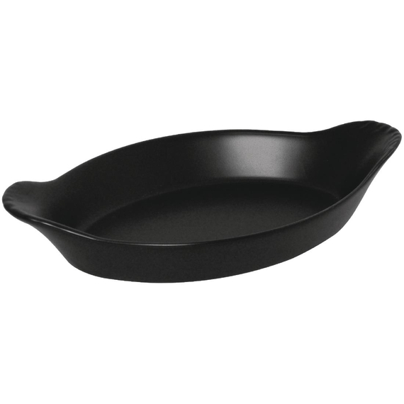 Olympia Rustic ovale Gratinschälchen schwarz 20,4 x 11,8cm (6 Stück) 2 Olympia Rustic ovale Gratinschälchen schwarz 20,4 x 11,8cm (6 Stück)