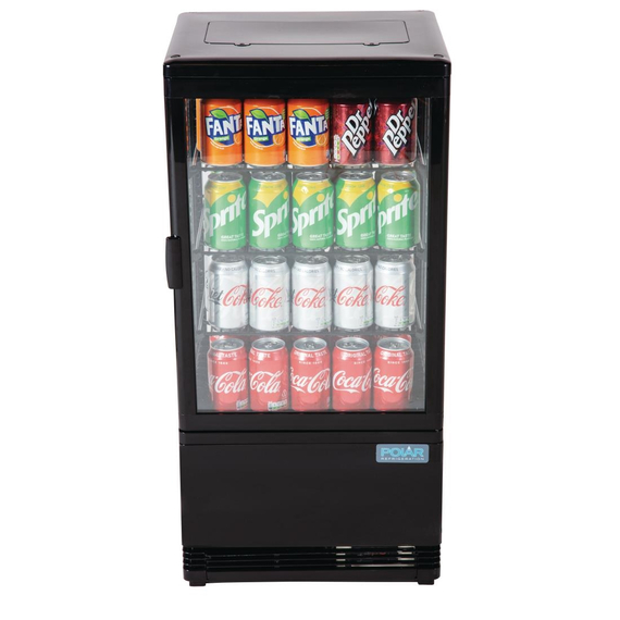 Polar C-Serie Energieeffizienter Display-Kühlschrank Schwarz 68Ltr 8 Polar C-Serie Energieeffizienter Display-Kühlschrank Schwarz 68Ltr
