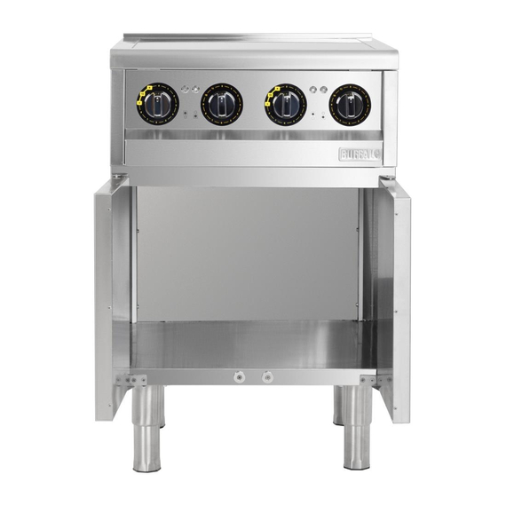 Buffalo 600 Serie 4 Zonen Freistehendes Induktionskochfeld 2x 3kW 5 Buffalo 600 Serie 4 Zonen Freistehendes Induktionskochfeld 2x 3kW