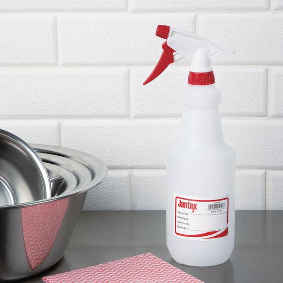 Jantex farbkodierte Sprühflasche rot 750ml 3 Jantex farbkodierte Sprühflasche rot 750ml
