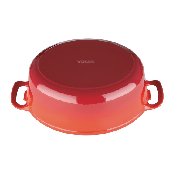 Vogue ovaler Schmortopf rot 3 Vogue ovaler Schmortopf rot