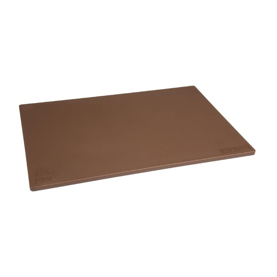 Hygiplas antibakterielles LDPE Schneidebrett braun 450x300x10mm 3 Hygiplas antibakterielles LDPE Schneidebrett braun 450x300x10mm