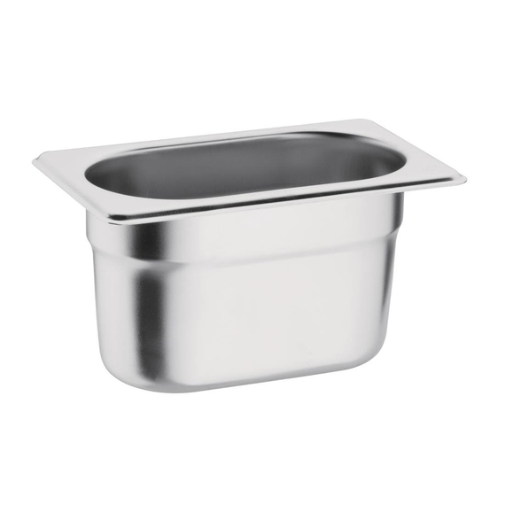 Vogue GN-Behälter Edelstahl 10cm GN1/9 2 Vogue GN-Behälter Edelstahl 10cm GN1/9