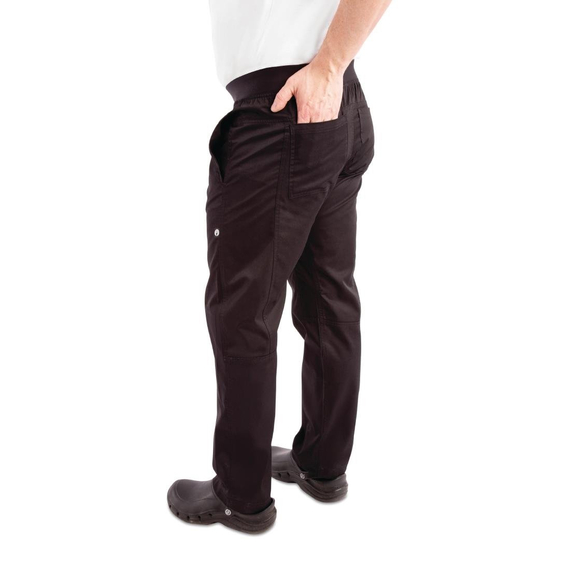 Chef Works Leichte, schmale Hose für Herren Schwarz Größe S 7 Chef Works Leichte, schmale Hose für Herren Schwarz Größe S