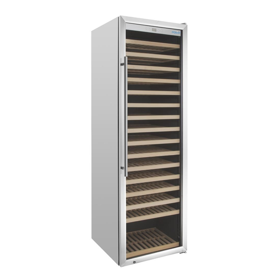 Polar G-Serie Einzonen-Weinkühlschrank Edelstahl 187 Flaschen Polar G-Serie Einzonen-Weinkühlschrank Edelstahl 187 Flaschen