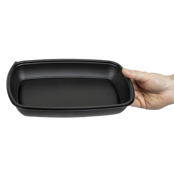 Fastpac große rechteckige Lebensmittelbehälter 1350 ml 150 Stück 3 Fastpac große rechteckige Lebensmittelbehälter 1350 ml 150 Stück