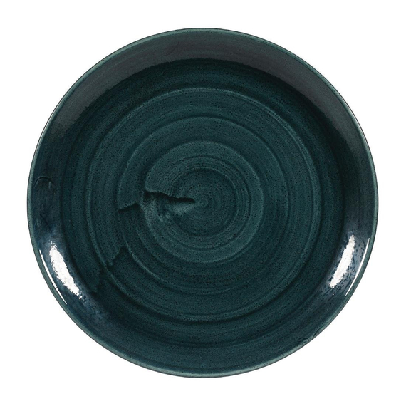 Churchill Stonecast Patina Coupe-Teller, rustikales Blaugrün, 288 mm, (12 Stück) Churchill Stonecast Patina Coupe-Teller, rustikales Blaugrün, 288 mm, (12 Stück)