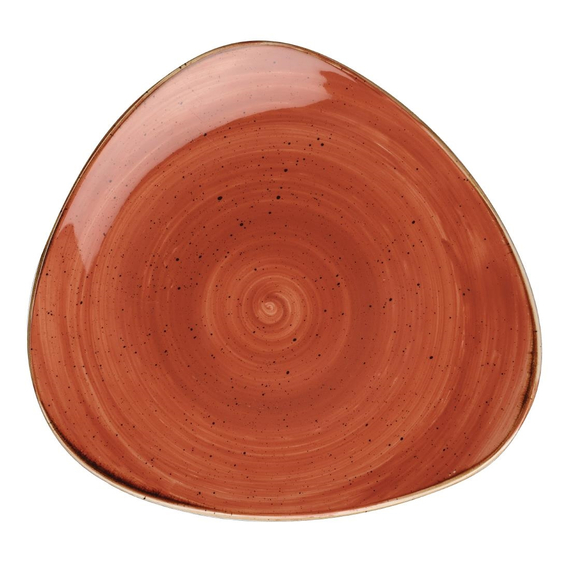 Churchill Stonecast Dreieckiger Teller, gewürztes Orange, 315 mm, (6 Stück) 1 Churchill Stonecast Dreieckiger Teller, gewürztes Orange, 315 mm, (6 Stück)