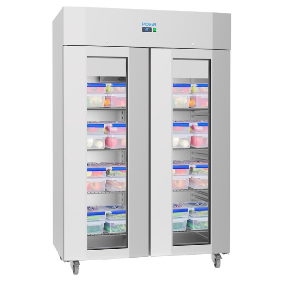 Polar U-Serie Energieeffizienter Doppeltüriger Kühlvitrinenschrank 2 Polar U-Serie Energieeffizienter Doppeltüriger Kühlvitrinenschrank