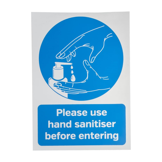 Bitte verwenden Sie Händedesinfektionsmittel, bevor Sie das selbstklebende Schild A5 eingeben 4 Bitte verwenden Sie Händedesinfektionsmittel, bevor Sie das selbstklebende Schild A5 eingeben