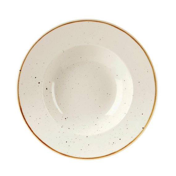Churchill Stonecast, runde Schüssel mit breitem Rand, Gerstenweiß, 240 mm (12 Stück) Churchill Stonecast, runde Schüssel mit breitem Rand, Gerstenweiß, 240 mm (12 Stück)