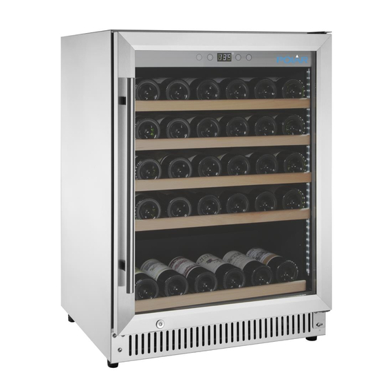 Polar G-Serie Weinkühlschrank aus Edelstahl 47 Flaschen 3 Polar G-Serie Weinkühlschrank aus Edelstahl 47 Flaschen