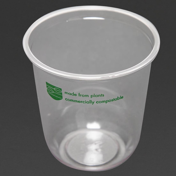 Vegware 96 Serie kompostierbare runde Behälter 473ml (1000 Stück) Vegware 96 Serie kompostierbare runde Behälter 473ml (1000 Stück)